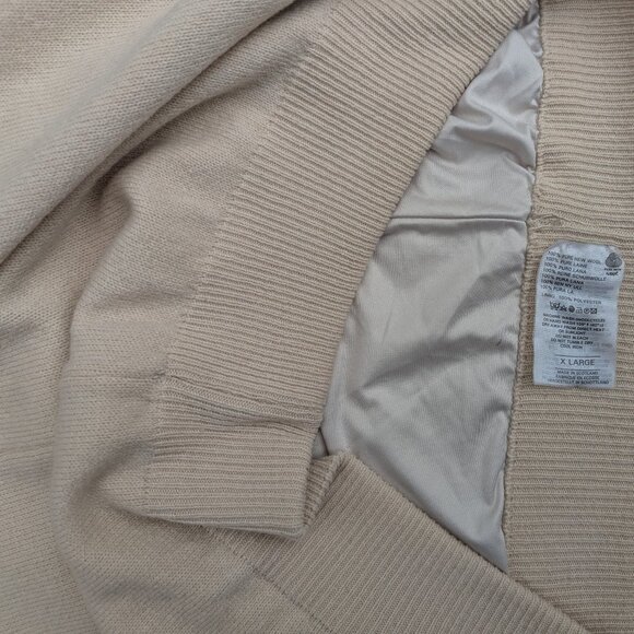 Lyle & Scott Mens XL Performance Wool Sweater with Gore-XCR Lining Scotland Vtg - Picture 7 of 7